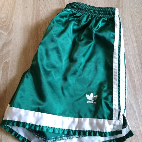 adidas green soccer shorts